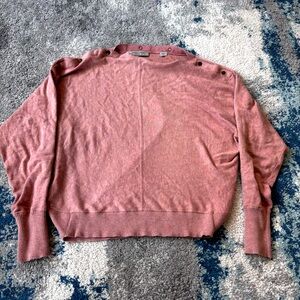 All Saints Elle Jumper Snap Sweater Sz XS